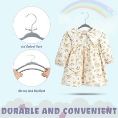 50 Pack Kids Velvet Hangers 11 Inches Children’s Clothes Hangers Non-Slip Bab…