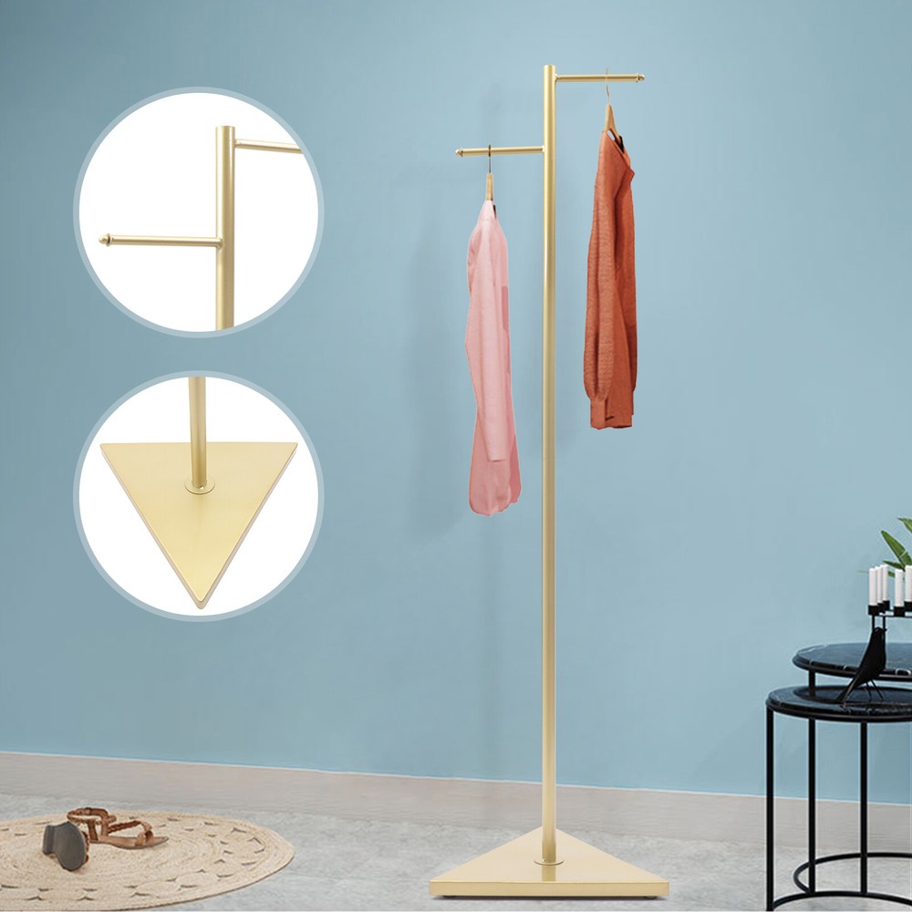 Metal Coat Rack Clothes Storage Holder Clothes Retail Display Stand Holder Rack