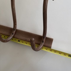 Vintage Bentwood 3 Hook Wall Mount Hat Coat Jacket Scarf Rack Thonet Style Brown