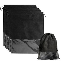 6 Pack Black Tall Boot Shoe Bags, 15.7 x 19.6, Travel, Storage, Organizers
