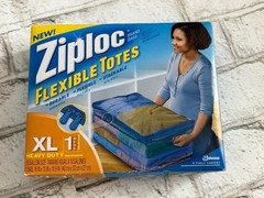 NEW Ziploc X-Large Flexible Storage Tote 10 Gallon Clear Plastic Rare