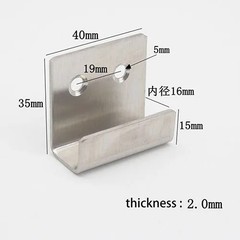 U Shape Tile Display Stainless Steel Hanging Bracket Stainless Steel Hanger Wall