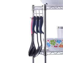 5-Tier Wire Metal Chrome Garage Storage Shelving Unit (24 In. W X 59 In. H X 14