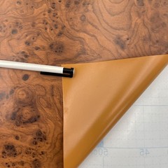 Yifely Brown Wood Grain Furniture Paper PVC 17.7″W x 118.1″L,