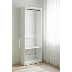 Prosper 32 In. W White Tower Unit 1-Shelf 1-Rods Wood Closet System