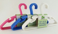 Clothes Hangers Kids Childrens Plastic Slotted Hangars 11 inches NEW Lot of 24