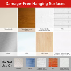 Command Medium Wire Hooks Damage-Free Hanging, Lot of 4 Packs 12 Total