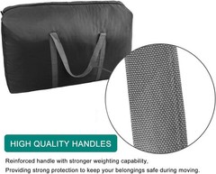 Extra Large Duffle Travel Bag 100L Storage Foldable Camping Black New (2 Pack)