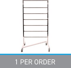 Z-Truck Clothing Hanger Storage 30″ x 22″ x 60 ½” Chrome Rolling Organizer Rack