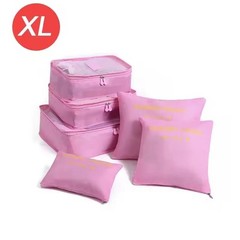 6Pcs Waterproof Clothes Storage Bags Packing Cube Travel Luggage Organizer Pouch