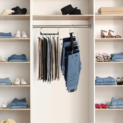 Pants Hangers Save Space Clothes Hanger with Stainless Steel Hook Utopia Home