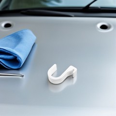 6Pcs Car Umbrella Holder Hooks White Spacesaving Trunk Organizer Universal Fit