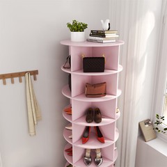 Modern 7 Tier Rotating Shoe Rack Tower 360° Spinning Shoe Display Carousel