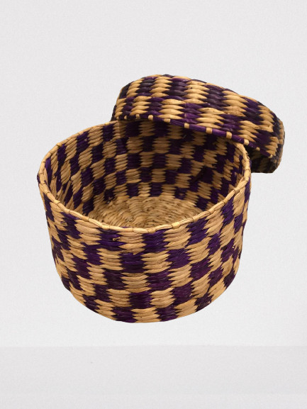 100%Pumpkin Bamboo Basket With Hand Made Woven Bamboo Storage Box Kurani Ceylon