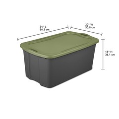 30Gallon Extra-Large Storage Bin,Plastic Storage Container with Full-GripHandles