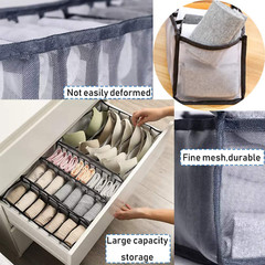 Organizer Box Foldable Drawer Divider Closet Storage For Underwear Bra Socks US