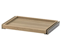 IKEA KOMPLEMENT Pull-Out Tray White Stained Oak Effect Wardrobe Storage 75×58 cm