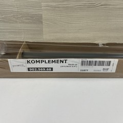 Brand New IKEA KOMPLEMENT 19 5/8″ Dark Gray Closet Clothes Rail 902.569.68