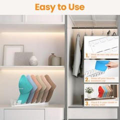 Hat Organizer for Baseball Caps Pcs No Install Acrylic Hat Racks 2 Transparent