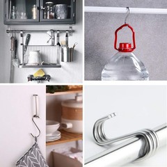 40 Pack S Hooks – Stainless Steel Heavy Duty S Hooks for Hanging Pots, Pans, Pla