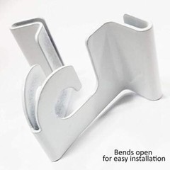 Extra Heavy Duty White Aluminum Drop Ceiling Hooks, One Piece Ceiling 10 Pack