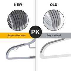 100 Pack Plastic Hangers Non Slip for Clothes Coat Heavy Duty 360° Swivel Hook