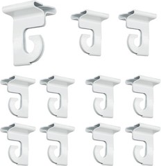 Extra Heavy Duty White Aluminum Drop Ceiling Hooks, One Piece Ceiling Grid Cl…