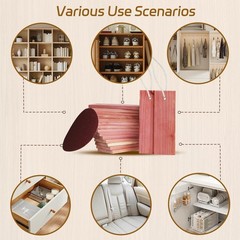 Cedar Blocks for Clothes Storage – 16 Pack Red Cedar Planks, 100% Natural Aro…