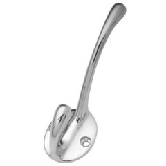 4.25″ Solid Brass COAT & HAT Halltree Hook, Polished Chrome, Hickory P27315-CH