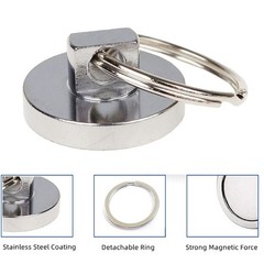 Super Strong Neodymium Magnet Holds 35 Lbs Sintered NdFeB Magnetic Hooks (Pac…