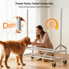 Heavy Duty Clothes Rack, Rolling Clothing Rack Load 650 LBS for Hanging Clothes