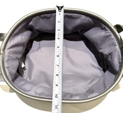 Decorative Faux Leather Basket Catchall Organizer Grey – 6x13x10.5”