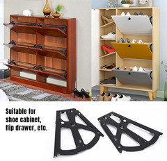 Shoe Cabinet Hinge, 2 Layers Shoe Cabinet Flip Frame Shoe Rack Hinges Flip Drawe