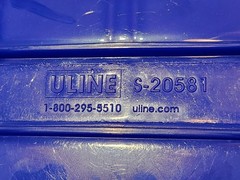 ULINE Plastic Stackable Bins – 9 1/2 x 6 x 5″, Blue