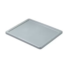 Rubbermaid Commercial Fg173000gray Gray Plastic Lid, 23.8 In L, 19.8 In W, 1″ H