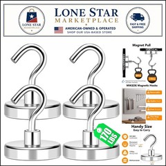Professional Grade 170Lbs Magnetic Hooks – Rust-Resistant & Heavy Duty, 4 Pack