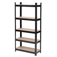 2pcs Set 5 Shelf Metal Muscle Rack Garage Shelving Storage 12″W x 30″L x 60″H