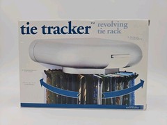 Perfect Solutions Tie Tracker Revolving Tie Rack Carousel Rotates Up To 30 Ties