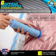 XXL Jumbo Vacuum Storage Bags Comforters Bedding Clothes Space Saver Hand Pump