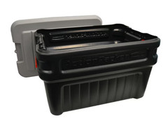 Rubbermaid 24 Gallon Action Packer Storage Bin Heavy Duty Lockable Black