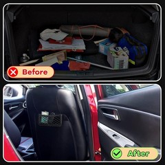 2 Pcs Car Storage Net Bags – Universal Mesh Organizers for Vehicle