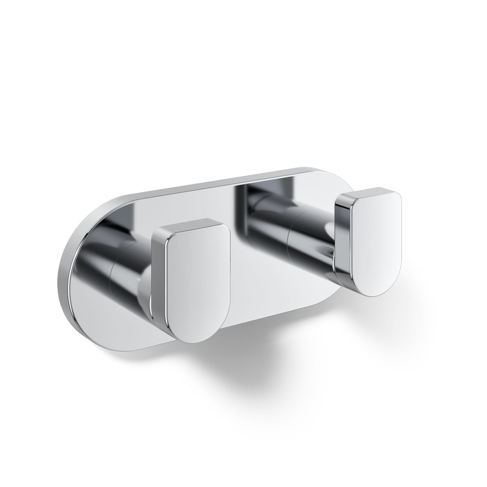73146-CP Composed® Double Robe Hook, Polished Chrome