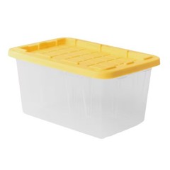 (5-Pack) Teeny Commander X-small Clear Stackable Tote with Standa