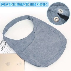Large Women Corduroy Tote Bag Casual Handbag Hobo Satchel Shoulder with Zipper