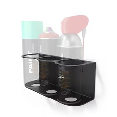 KOOVA KV-CAN-3 Storage Rack, Steel, Black, 3.3 in W, 3.7 in H, 9.25 in L,