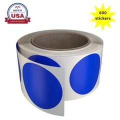 Sticker Labes 2 Inch in Roll Round Marking Dots 50mm Craft 5cm Circles 600 Pack