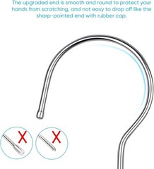 10 Pack Wire Coat Hangers – Strong, Heavy Duty, 16.5 In Ultra Thin, Space Saving