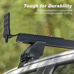 Extended Awning Mounting Brackets for Stable Roof Rack Installation