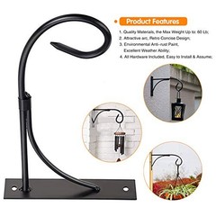 Wall Mount Plant Hanging Bracket, 11 Inches Hanging Plant Hook, Heavy Set of 1