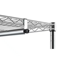 Chrome Steel Clothes Rack 48 In. W X 75.5 In. H